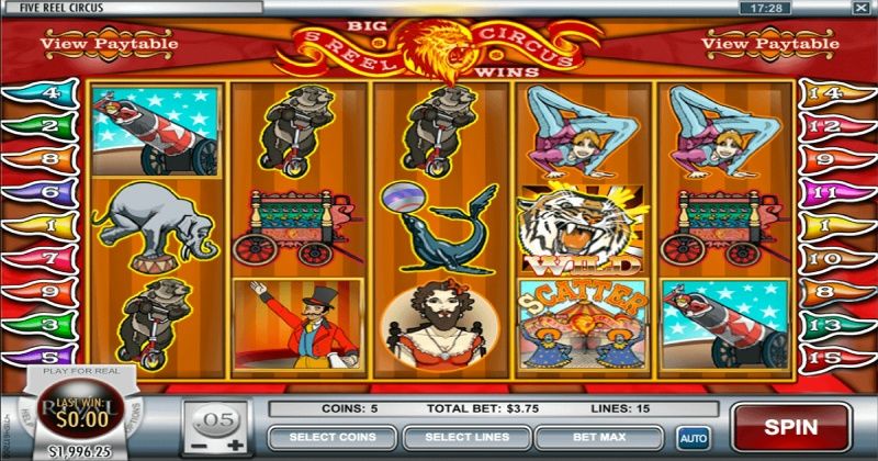 Play in 5 Reel Circus Slot Online from Rival Gaming for free now | www.qqxiuba.com